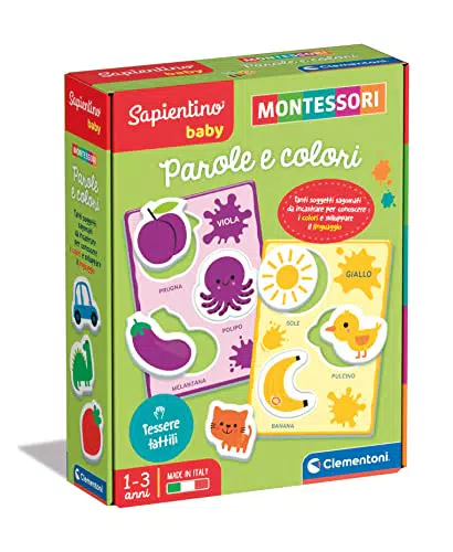 Clementoni- Sapientino Baby Parole e Colori-Gioco Educativo 1 Anno
