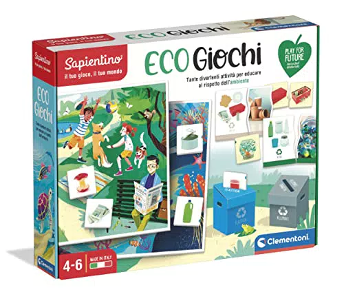 Clementoni- Sapientino-Eco Giochi, impara la raccolta differenziata