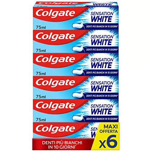 Colgate Dentifricio Sbiancante Sensation White, Denti Più Bianchi In 10 Giorni