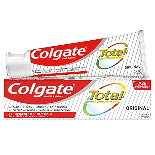 Colgate Dentifricio Total Original, Protegge dai Batteri Lingua