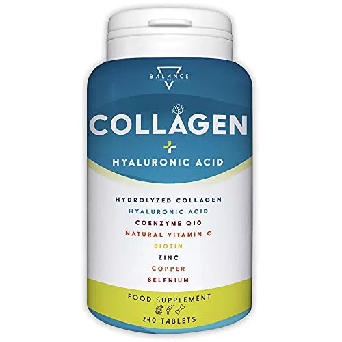 COLLAGENE IDROLIZZATO 2000MG - 240 COMPRESSE, Collagene Acido Ialuronico Integratore