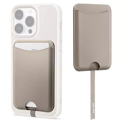 CYRILL Porta Carte Magnetico  Compatibile con iPhone 13/13 Pro / 13 Mini e Compatibile con iPhone Serie 12