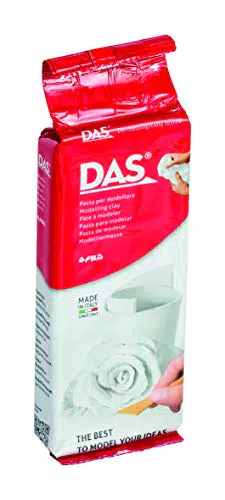 Das F348100 Pasta per Modellare, 250 g, Bianco