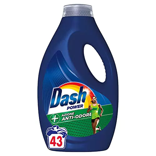 Dash Detersivo Lavatrice Liquido, 43 Lavaggi, Tecnologia Anti-Odore