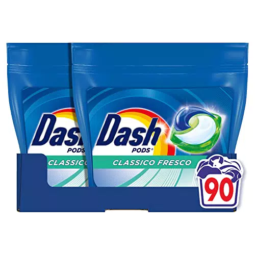 Dash Pods Detersivo Lavatrice In Capsule, 90 Lavaggi