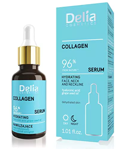Delia Cosmetics - Siero Idratante con Collagene per Pelle Secca e Disidratata