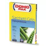Domopak sacchetti gelo piccoli - 18 x 25 cm - 1.3 L - 1 confezione da 30 pezzi