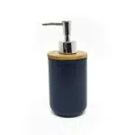 Douceur d'Intérieur 1801408 Dispenser Sapone, Poliestere e Bambù