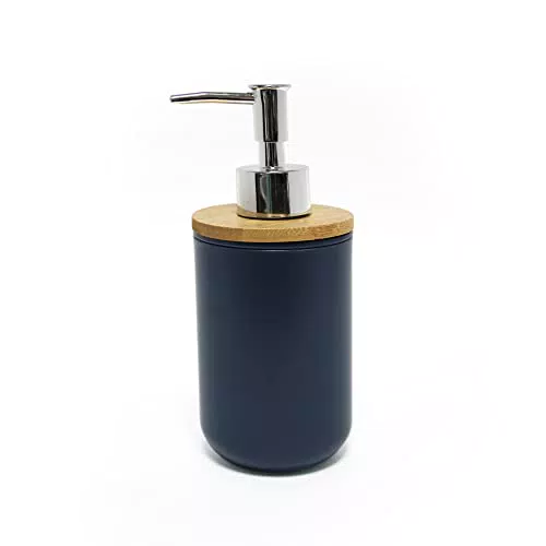 Douceur d'Intérieur 1801408 Dispenser Sapone, Poliestere e Bambù