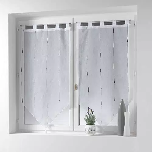 Douceur d'Intérieur - Coppia di Tende, con Pompon e Passanti