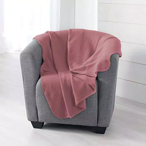 Douceur d'Intérieur PLAID in Poliestere, Vecchia Rosa