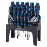 Draper 865/44 - set di cacciaviti con piedistallo in piedi - blu (44 pezzi)