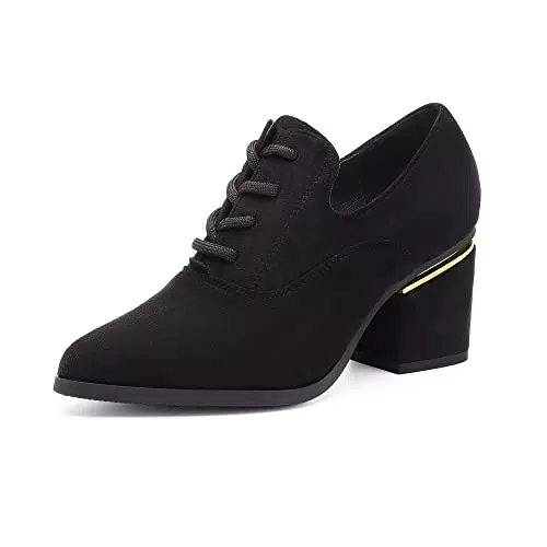 DREAM PAIRS Scarpe con Tacco Stringate Oxford