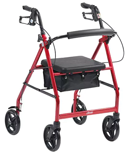 Drive Medical - Deambulatore a rotelle in alluminio