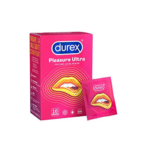Durex - Preservativi Pleasure Ultra Texture Perla - 16 Preservativi