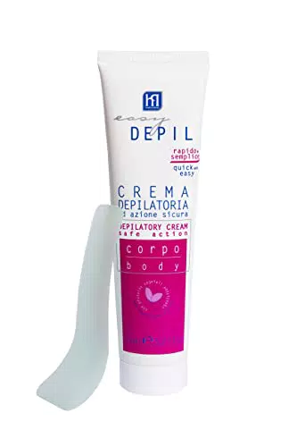 Easy Depil- Crema Depilatoria Corpo, Gambe e Braccia - Rapida e Semplice da Usare - Azione Sicura - Con Proteine Vegetali Addolcenti