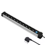Electraline 61903 Multipresa Alu-Line 10 Posti Polivalenti