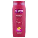 Elidor Shampoo & Balsamo 2 in 1, Per Capelli Ricci con Olio di Macadamia e Burro di Karitè - 250 ML