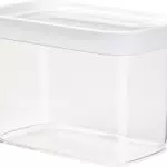 Emsa Optima Organizer da dispensa cucina Trasparente con tappo Bianco