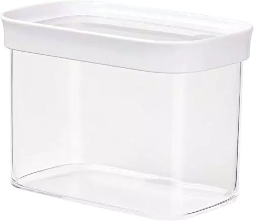 Emsa Optima Organizer da dispensa cucina Trasparente con tappo Bianco