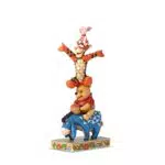 Enesco 4055413 Figurine, Resina, Winnie the Poo, HiHo, Tigro e Pimpi, 9x12x25.5 cm