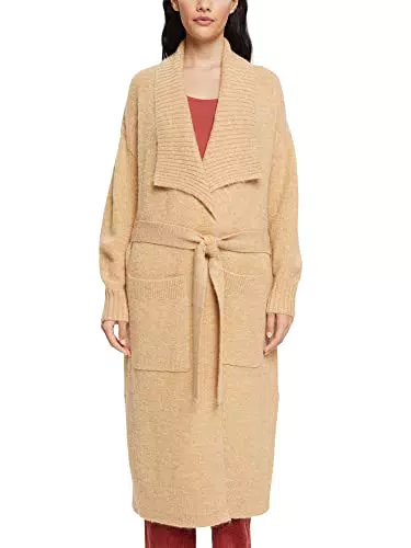 ESPRIT 092ee1i328 Maglione Cardigan, 299/Cream Beige 5