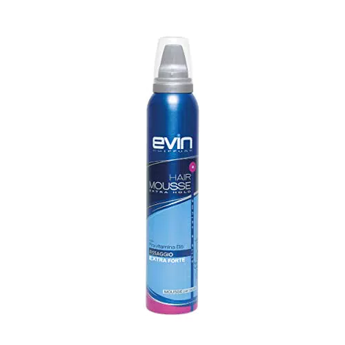 EVIN, Mousse per Capelli Fissaggio Extra Forte, 200 ml