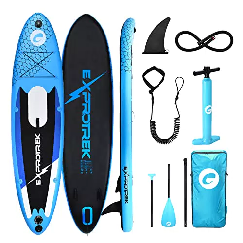 Exprotrek Tavola Sup Gonfiabile - Set Completo per Stand Up Paddling - Spessore 6'' - Adatta a Tutti i Livelli di difficoltà