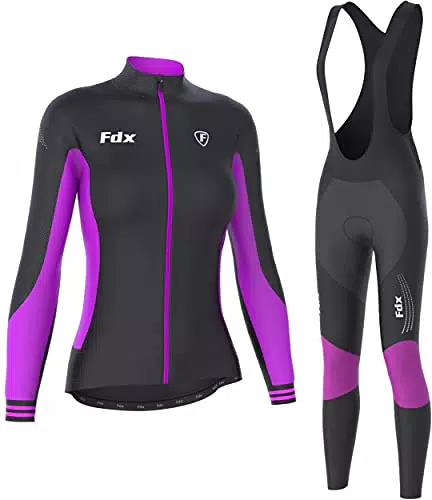 FDX Thermodream completo da Ciclismo in Jersey Termico Imbottito