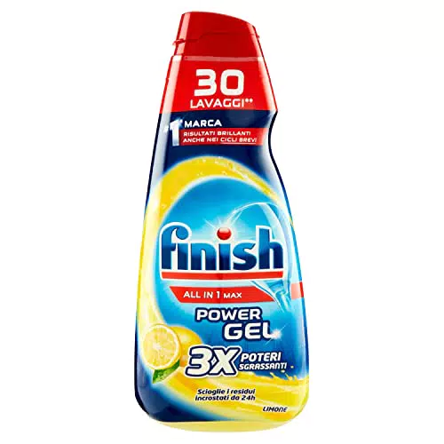 Finish Powergel, Gel Detersivo Per Lavastoviglie Liquido
