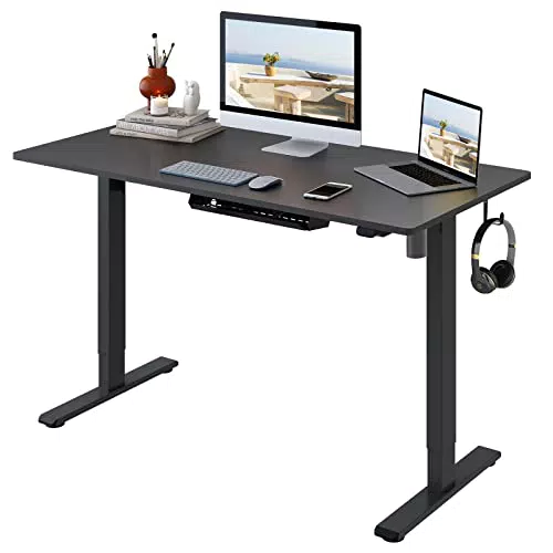 FLEXISPOT EG1-SET Scrivania Regolabile in Altezza Motorizzata con Acciaio Solido a 2 stadi Per Lavorare da Casa