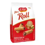 Gastone Lago Mini Roll Cannoli di Wafer Ripieni di Crema Nocciola 66%, 125g
