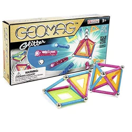 Geomag- Glitter Gioco di Costruzione Magnetico, Multicolore