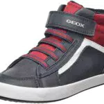 Geox J Gisli Boy A, Sneakers Bambini e ragazzi, Blu/Rosso