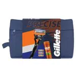 Gillette Fusion Set Da Regalo Rasoio Uomo + 3 Lamette Di Ricambio + Gel Da Barba Fusion Ultra Sensitive 200 ml + Astuccio Da Viaggio