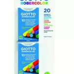 Giotto set 2 astucci con 10 gessetti colorati