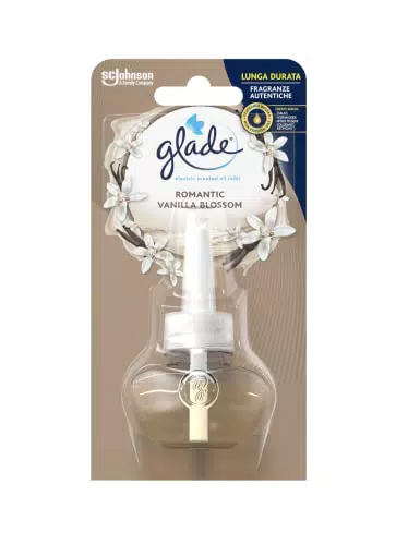 Glade Diffusore di Oli Essenziali Elettrico, Ricarica, Fragranza Romantic Vanilla Blossom