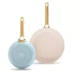 GreenPan Reserve Set di padelle in ceramica antiaderente anodizzata dura da 20 cm e 26 cm