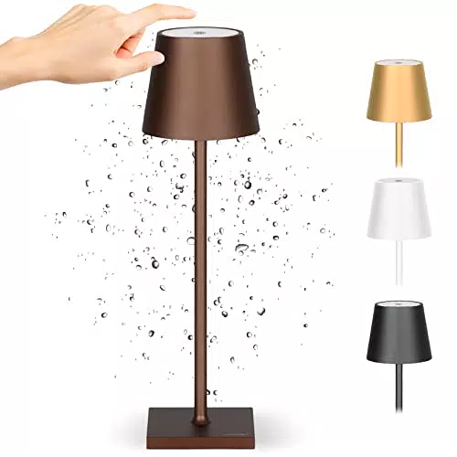 GremayShop: Lampada da Tavolo Senza Fili Ricaricabile - 3 Livelli di Luminosità