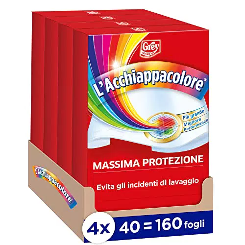Grey L'Acchiappacolore Fogli Cattura Colore, 160 Fogli