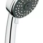 GROHE Vitalio Comfort 100, Manopola doccia a quattro getti, GROHE Water Saving, Sistema di fissaggio universale