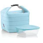 Guzzini Set Borsa Termica con Contenitore Salvafreschezza On The Go, azzurro