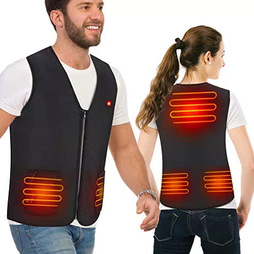 Haofy Gilet Riscaldato per Uomo Donna, 3 Temperatura Regolabile