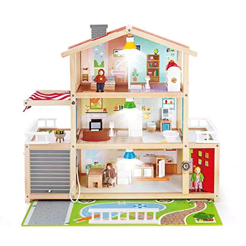 Hape Casa Delle Bambole Hape| Premiata Casa Delle Bambole con 10 Camere da Letto