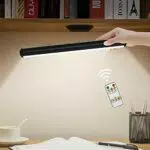 Hapfish Lampada da Tavolo Senza Fili, Lampada da Scrivania a LED Magnetica con Telecomando
