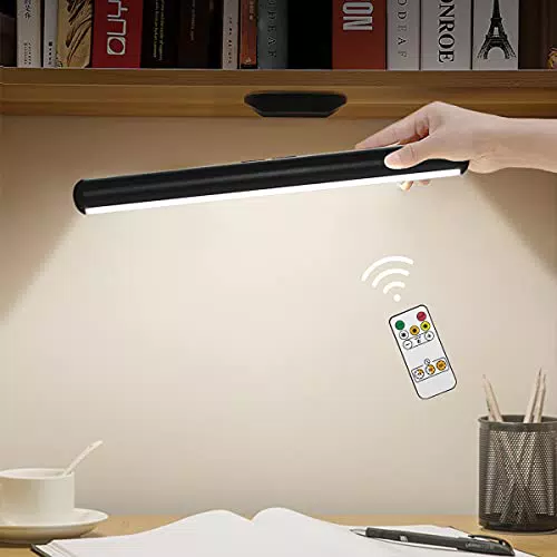Hapfish Lampada da Tavolo Senza Fili, Lampada da Scrivania a LED Magnetica con Telecomando