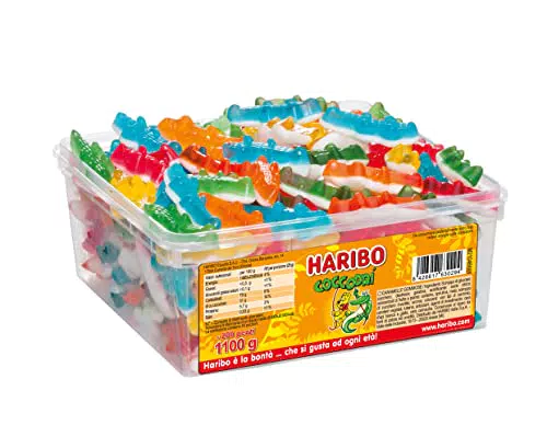 Haribo Coccodri, Caramelle Gommose, Gusto Frutta, Ideali Per Feste E Dolci Momenti Di Relax - Circa 200 Pezzi
