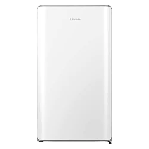 Hisense RR106D4CWF Frigorifero Monoporta Bianco Optical con Design Curvilineo