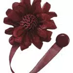 Home Collection MAF114 Calamita Fiore, Poliestere, Bordeaux