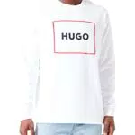 HUGO Delery Maglia di Tuta, Bianco 100
